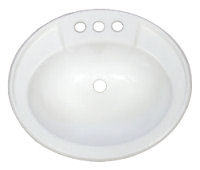 Lavatory Sink -  17 X 20 - ABS w/no overflow