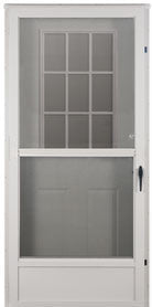 6 Panel Steel Entry Door with 9 Lite Window