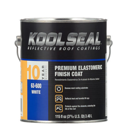 Roof Coating - White Elastomeric - Premium Grade, 10 Year