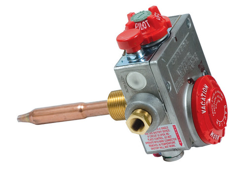 Water Heater LP Gas Control Valve, Pilot, 3/8" Inv Flare x 3/8" FPT