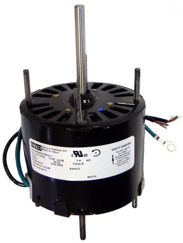 3.3" Vent Motor; 1/70 HP, 3000 RPM, CCW, OAO