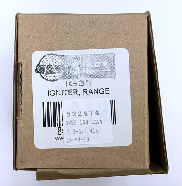 Gas Oven Flat Igniter, 3.2-3.6 Amp, Exact IG35 – Tyree Parts and