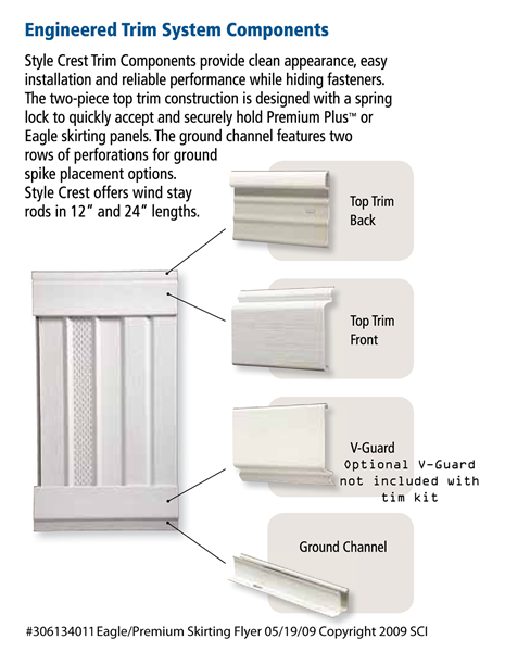 Vinyl sales skirt trim