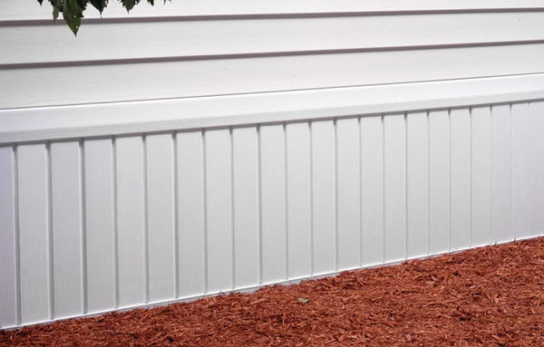 Vinyl Skirting Panels - Solid White - Sold by Box of 12 – Tyree