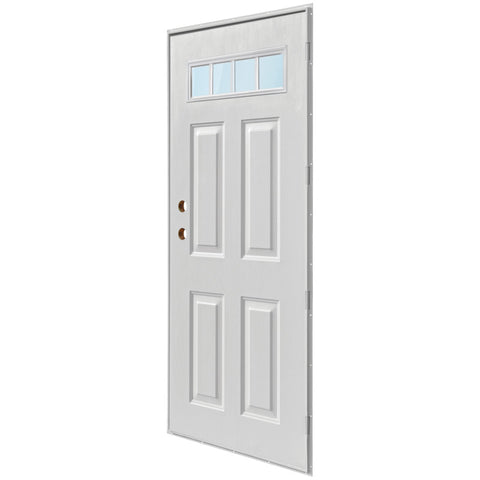 Outswing Entry Door with 4 Lite Window