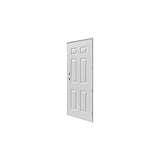 Outswing 6 Panel Steel Entry Door