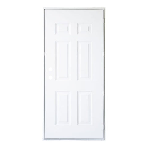 Outswing 6 Panel Steel Entry Door