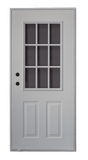 Outswing Entry Door with 9 Lite Window