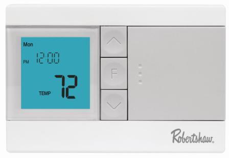 Thermostat, Digital 5-2 Day Programmable, Multi-Stage 2 Heat / 1 Cool, Robertshaw RS3210