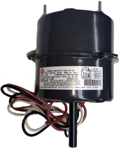5" AC Condenser Motor; 208-230V, 1/5 HP, 1075 RPM, 2246