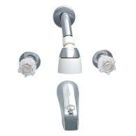 Tub and Shower Faucet - 8" Centers 2 Handle Style