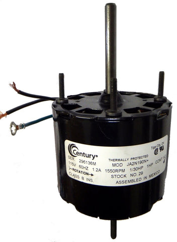 3.3" Vent Motor; 1/30 HP, 1550 RPM, CCW, OAO