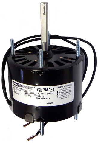 3.3" Vent Motor; 1/40 HP, 1550 RPM, CCW, OAO