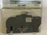 40 Amp Circuit Breaker, Zinsco UBIZ-0240, 2-Pole