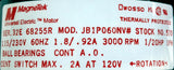 Dual Voltage Motor; 115/230, 3000 RPM, 1/20 HP, 570