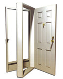 6 Panel Steel Door with Storm Door
